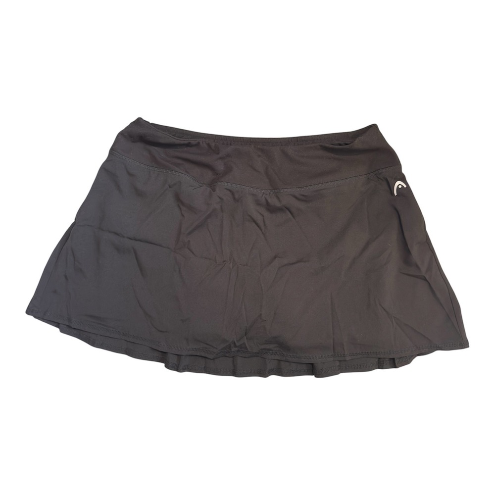 Head Womens Black Athletic Tennis Skort Built-in Shorts Size Large RN 117927